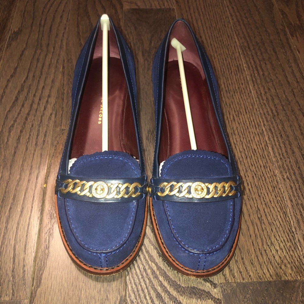 Marc Jacobs Blue Katie Chain loafers
